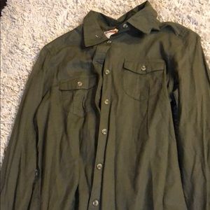 Green button up